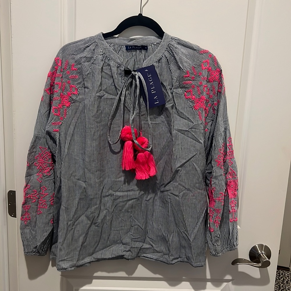 NWT Embroidered Top